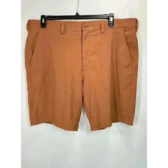 Eddie Bauer Shorts Men's 40 Outdoor Hiking Camping Nylon Stretch Adobe Travex - Picture 2 of 8